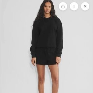 Aritzia Cozy Fleece Boyfriend Lo-Rise Mini Shorts